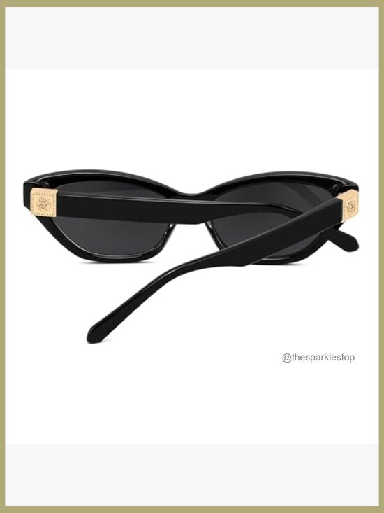 Retro Cat Eye Sunglasses UV400 Protection Square Chunky Frame